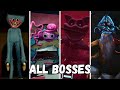 Poppy Playtime Chapter 1,2,3,4 - ALL BOSSES \u0026 All ENDINGS