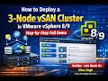 How to Deploy a 3-Node vSAN Cluster in VMware vSphere 8/9 | Step-by-Step Full Demo