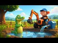 Funny Monkey Farmer Helps Crocodile Find Water 💧
