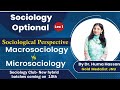 Sociology Optional for UPSC-L01| Sociological Perspective-Micro \u0026 Macro Sociology by Dr. Huma Hassan