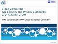 Webinar: ISO Cloud Security and Privacy Standards