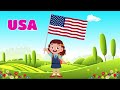 USA Facts 🌟 Discovering America! US Fun Facts for Kids with Awesome Animations 🎉 | Learning Songs