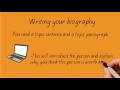 How to write a Biography