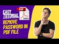 Easy Tagalog Tutorial 2022 |Remove Password from PDF File – No App needed
