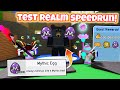 I Speedrun The Bee Swarm Simulator Test Realm VS #1 Bee Swarm Player!