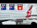 QANTAS A380 PREMIUM ECONOMY to HONG KONG 🇭🇰