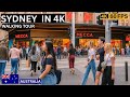 Sydney CBD Walk | Downtown Sights And Sounds | 4K 60FPS