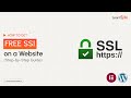 How to get FREE SSL Certificate on a Website | Step-by-Step Guide