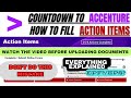 Accenture Action Items  | Countdown to Accenture Guide📋| How to Fill Accenture Action Items