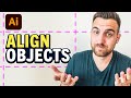 How to Align Objects \u0026 Distribute Evenly in Illustrator (Tutorial)