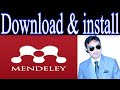 How to download and install Mendeley|Installation \u0026 registration of the Mendeley Desktop software