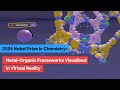 2025 Nobel Prize in Chemistry: Metal Organic Frameworks Visualized in Virtual Reality