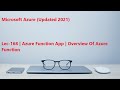 Lec-168 Azure in Hindi - Azure Function App - Overview Of Azure Function