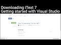 Downloading iText 7 and getting started (Visual Studio)