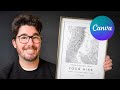 Create Hiking \u0026 Topographic Maps In Canva (For Free)