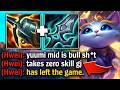 I beat this Hwei so bad with Yuumi mid he rage quits and uninstalls...