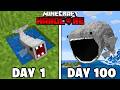 I Survived 100 Days as The BLOOP in Minecraft