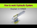 how to work hydraulic system in hindi