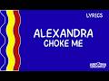 LYRICS - VERSURI | ALEXANDRA CĂPITĂNESCU - CHOKE ME | EUROVISION 2026 ROMANIA