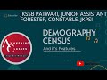 DEMOGRAPHY CENSUS AND ITS FEATURES| PREVIOUS YEAR QUESTIONS|JKSSB JUNIOR ASSISTANT|PATWARIetc