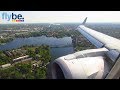 Flybe Embraer 195 SCENIC and WINDY Approach and Landing at Berlin Tegel Airport (TXL) [Full HD]