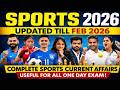Sports 2026 Current Affairs 2025||Sports 2025-26 Current Affairs||SSC/Railway/PCS 2025
