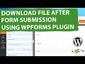 How to Download File (PDF etc.) After Submit Form in using WPForms Plugin in WordPress