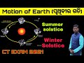 ପୃଥିବୀର ଗତି || Motion of Earth in odia || Summer solstice and winter solstice || CT EXAM 2021