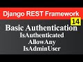 Basic Authentication and Permission Class in Django REST Framework (Hindi)