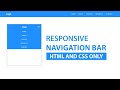How to Create Responsive Navigation Bar using HTML and CSS only