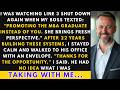 My Company Promoted An MBA Over Me After 22 Years, But Then My Boss Read The Last Line Of...