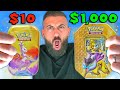 $10 Vs $1,000 Pokemon Tin