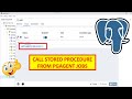 How To Call A PostgreSQL Stored Procedure From pgAgent Schedule In pgAgent Jobs Tool Using pgAdmin
