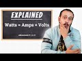 Volts amps watts Explained ! ⚡💡
