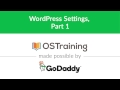 WordPress Beginner Tutorial #31: WordPress Settings, Part 1