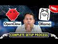 Openclaw with Ollama Setup - 100% Local Agent, No Subscription Required
