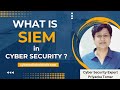 What is SIEM and why it is used |cyber security | Case Study | Cyber Security Expert Priyanka Tomar