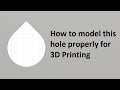 How to design holes for 3D Printing Success
