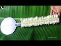 very easy trick to make flower garland at home | dosa turner used to string pichi flowers new method
