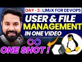 IN DEPTH Linux User Management \u0026 File Permissions 🔥 Linux For DevOps (Day 3)