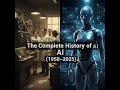 The Complete History of Artificial Intelligence (1950–2025) | How AI Changed the World
