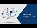 ASX Options Masterclass: Options over International ETFs