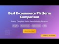 Shopify vs WooCommerce vs BigCommerce vs Wix: Best E-commerce Platform 2025