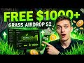 Grass Airdrop 2026 on Solana — Earn FREE Crypto With Your Browser (DePIN) 🌿