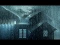 ⚡Powerful Thunderstorm Rain Sounds for Sleeping | Heavy Rainstorm \u0026 Very Strong Thunder on Tin Roof