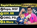 Economy Rapid Revision-1A2: All Monetary Policy Tools in One Shot for UPSC Repo, MSF, SDF, OMO, PSL