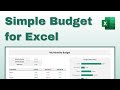 How to Build a Simple Budget in Excel