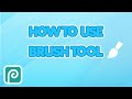 How to use the Brush Tool inside Photopea