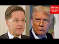 NATO Secretary General Mark Rutte Reacts To Trump's Renewed Claims To Annex Greenland