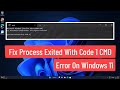 Fix Process Exited With Code 1 CMD Error On Windows 11